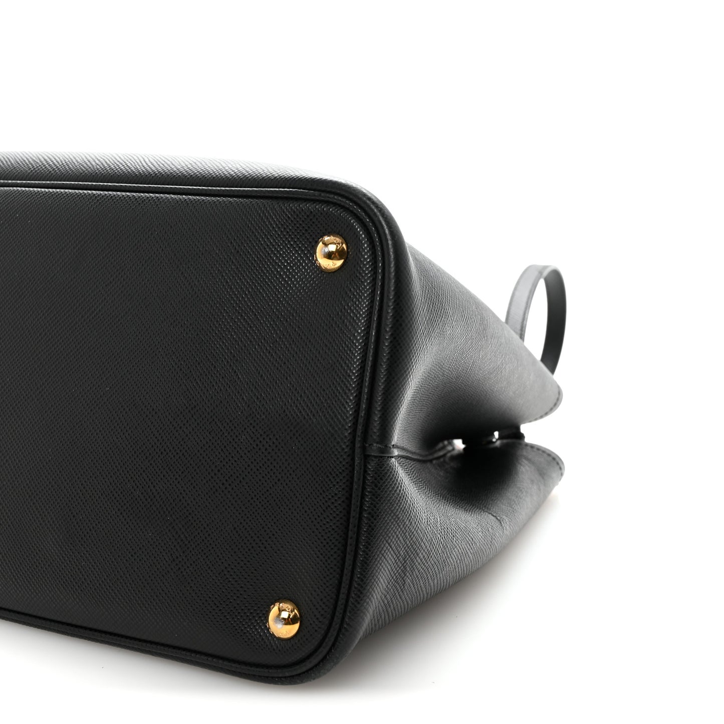 Saffiano Cuir Large Double Bag Black Mughetto