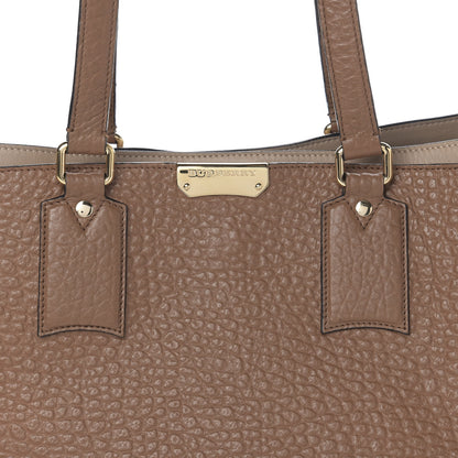Burberry Heritage Grain Smooth Calfskin Large Clarborough Tote Sepia Brown Honey 13 of 13