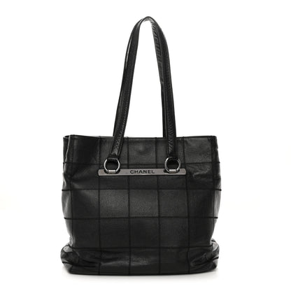 Chanel Caviar Square Stitched Large Tote Black 1 of 13