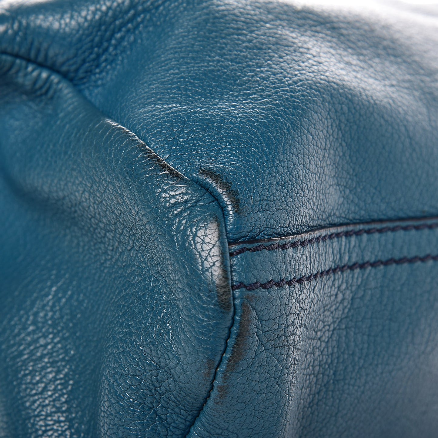 Sugar Goatskin Mini Pandora Medium Blue