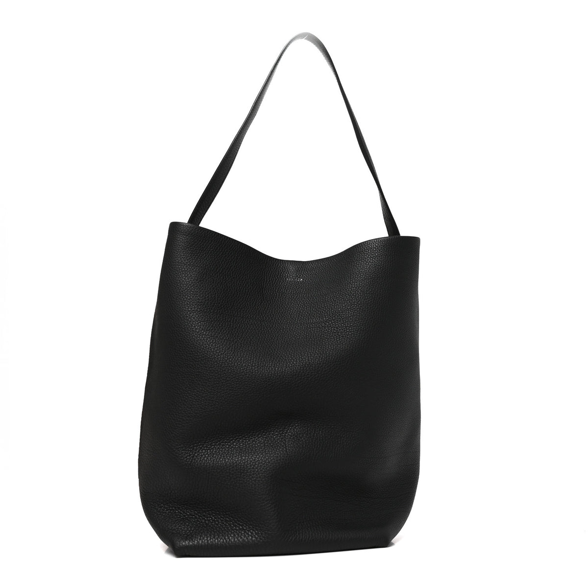 Grained Calfskin Large N/S Park Tote Black