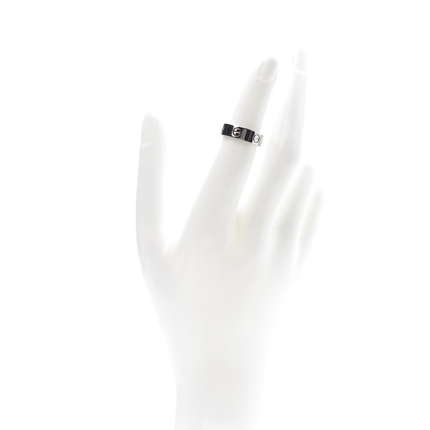 Cartier 18K White Gold 5.5mm LOVE Ring 50 5.25 2 of 4