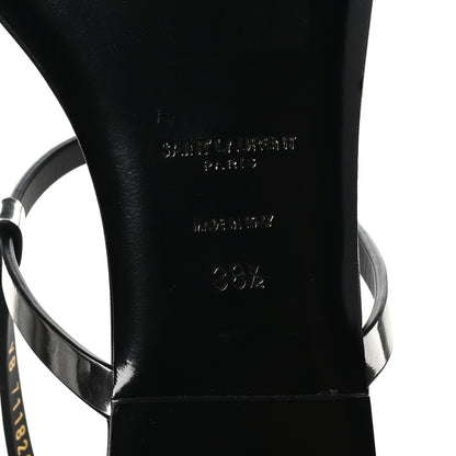 Saint Laurent Reflex Soft Lambskin Cassandra Iota 05 Sandals 38.5 Argento 9 of 10