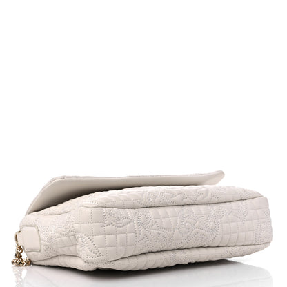 Versace Nappa Barocco Quilted Vanitas Crossbody White 4 of 9