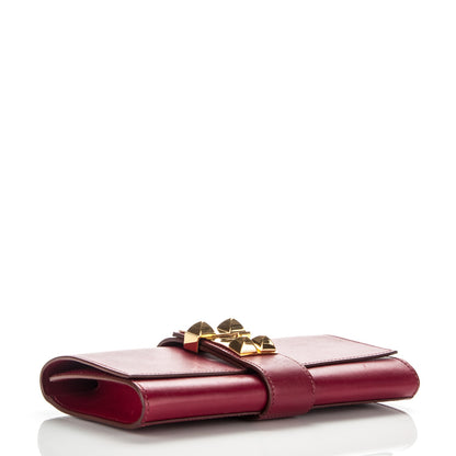 Hermes Tadelakt Medor 23 Clutch Rubis 4 of 7