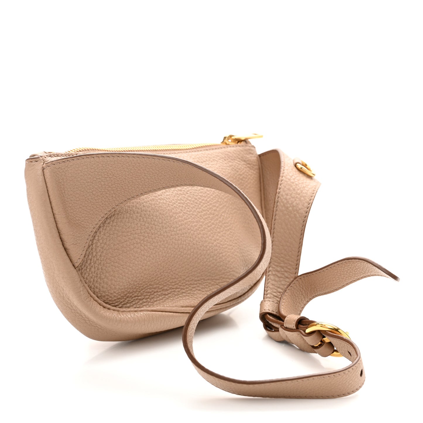 Vitello Daino Small Belt Bag Cammeo