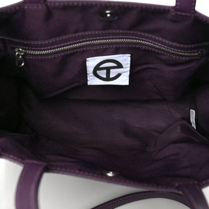 Telfar Vegan Leather Medium Shopping Bag Eggplant 5 of 8