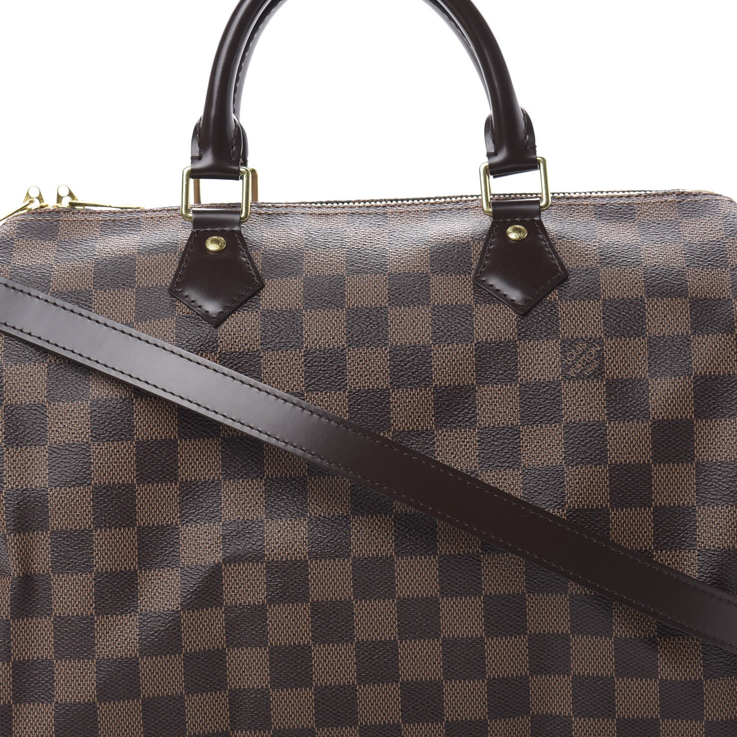 Louis Vuitton Damier Ebene Speedy Bandouliere 30 9 of 12