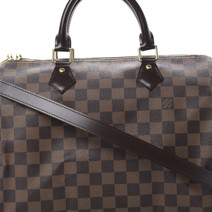 Louis Vuitton Damier Ebene Speedy Bandouliere 30 9 of 12