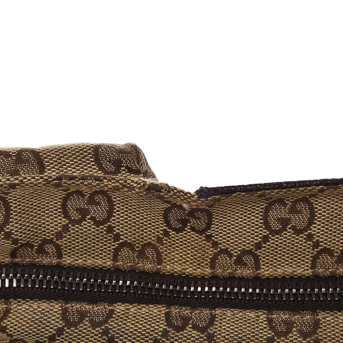 Monogram Web Belt Bag Dark Brown