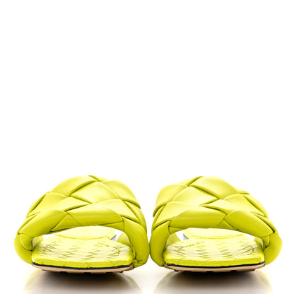 Bottega Veneta Nappa Maxi Intrecciato Lido Flat Sandals 37.5 Kiwi 2 of 7