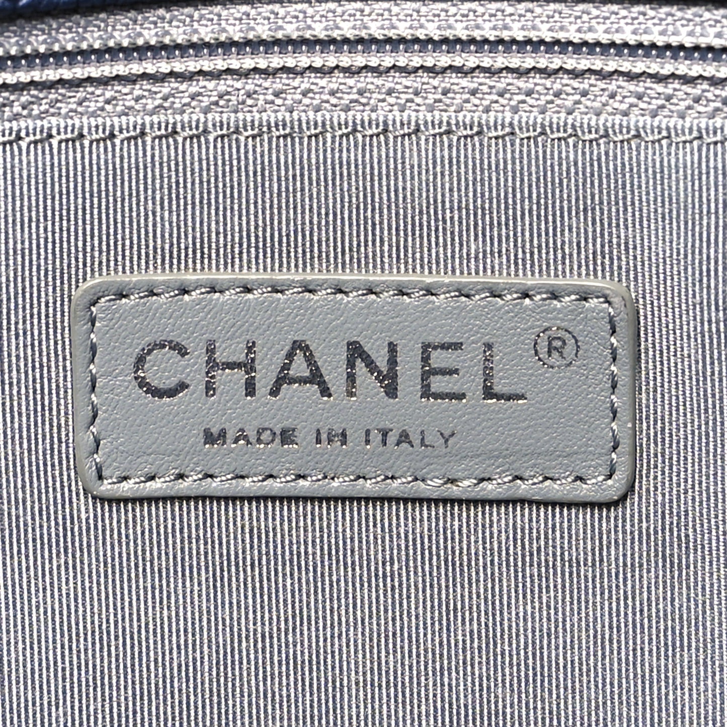 Caviar Quilted Medium French Riviera Flap Dark Navy Blue