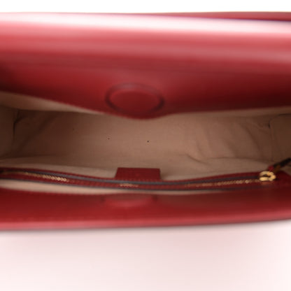 Gucci Nappa Bamboo Web Small Nymphaea Top Handle Bag Hibiscus Red 5 of 13