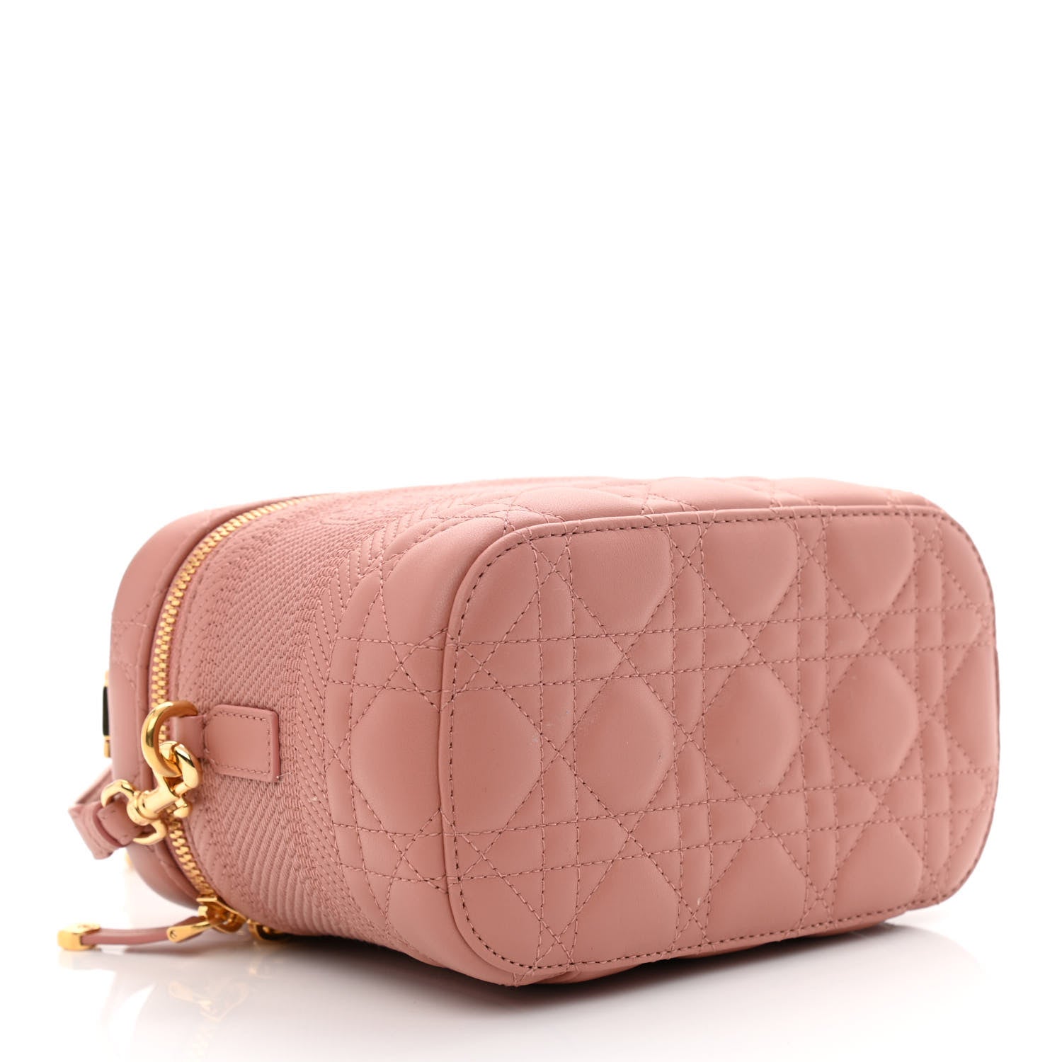 Christian Dior Lambskin Cannage Small Diortravel Vanity Case Pink 4 of 10