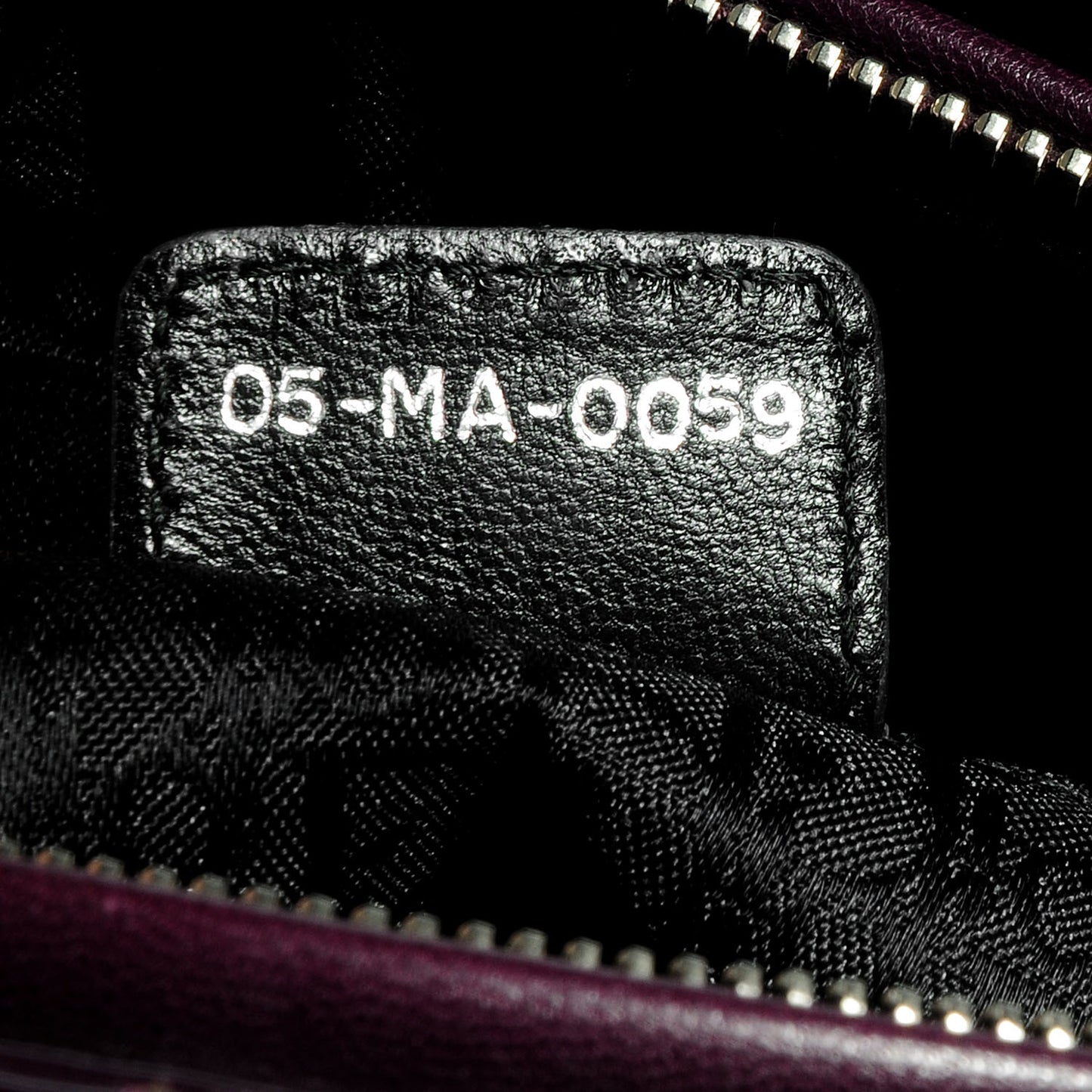 Patent Cannage Large Lady Dior Purple