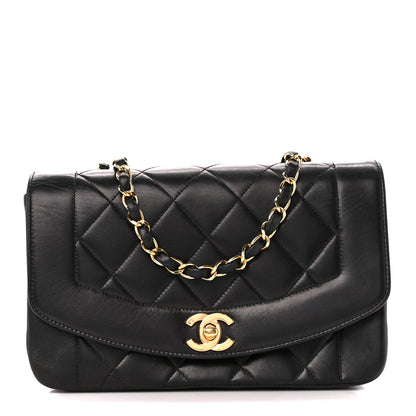 Chanel Lambskin Quilted Small Single Flap Black 1 of 11