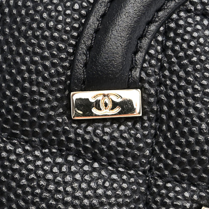 Chanel Caviar Quilted Medium Filigree Zip Around Wallet Black 10 of 10