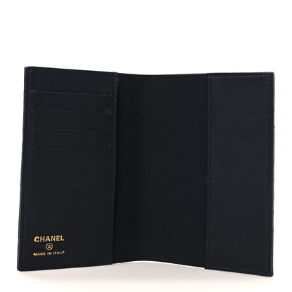 Chanel Lambskin Quilted Lucky Charms Passport Holder Black 5 of 7