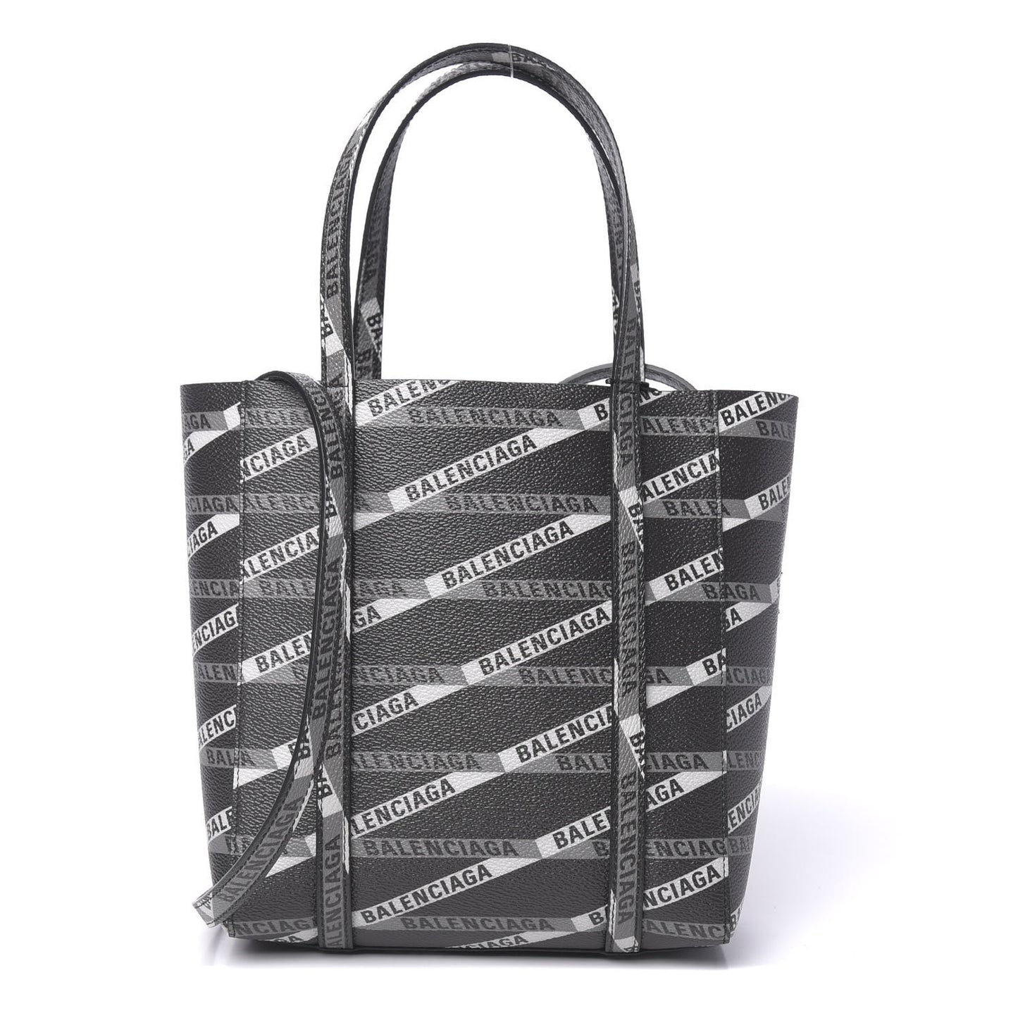 Coated Canvas Losange Monogram XXS Tote Black Grey