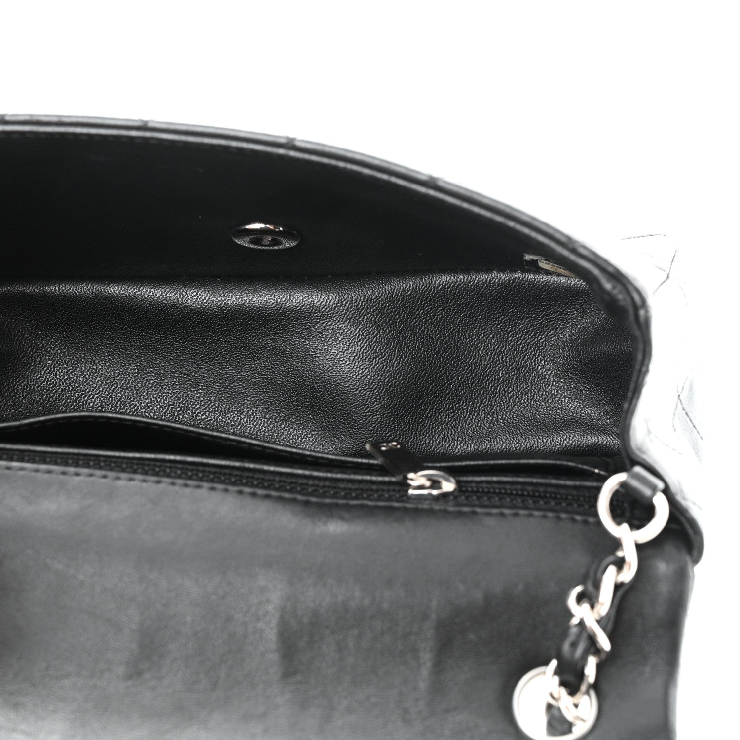 Chanel Lambskin Quilted Mini Rectangular Flap Black 5 of 11