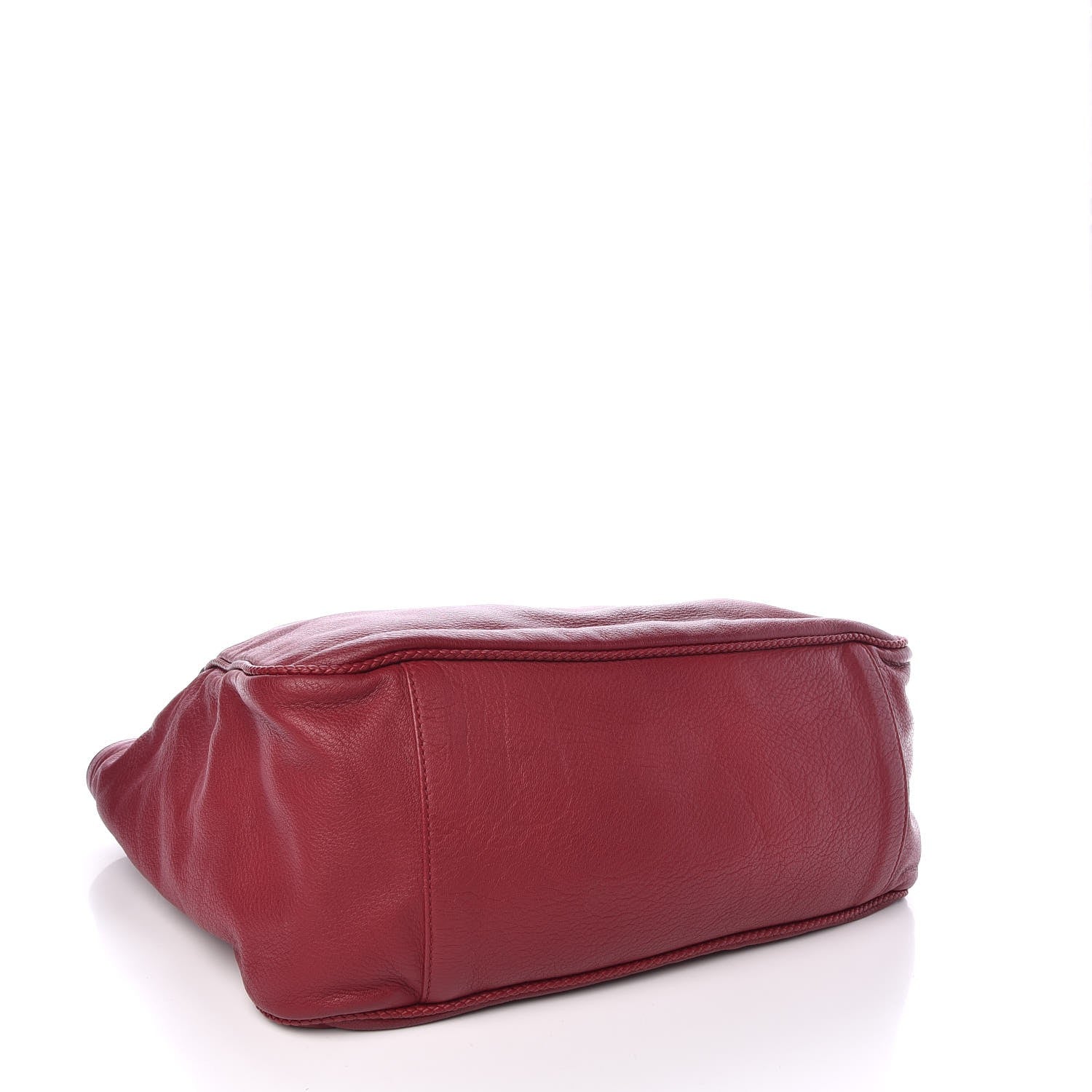 Gucci Deerskin Large Hip Bamboo Shoulder Bag Raspberry Candy 4 of 8