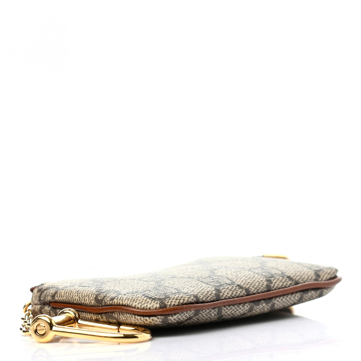 GG Supreme Monogram Key Case Brown