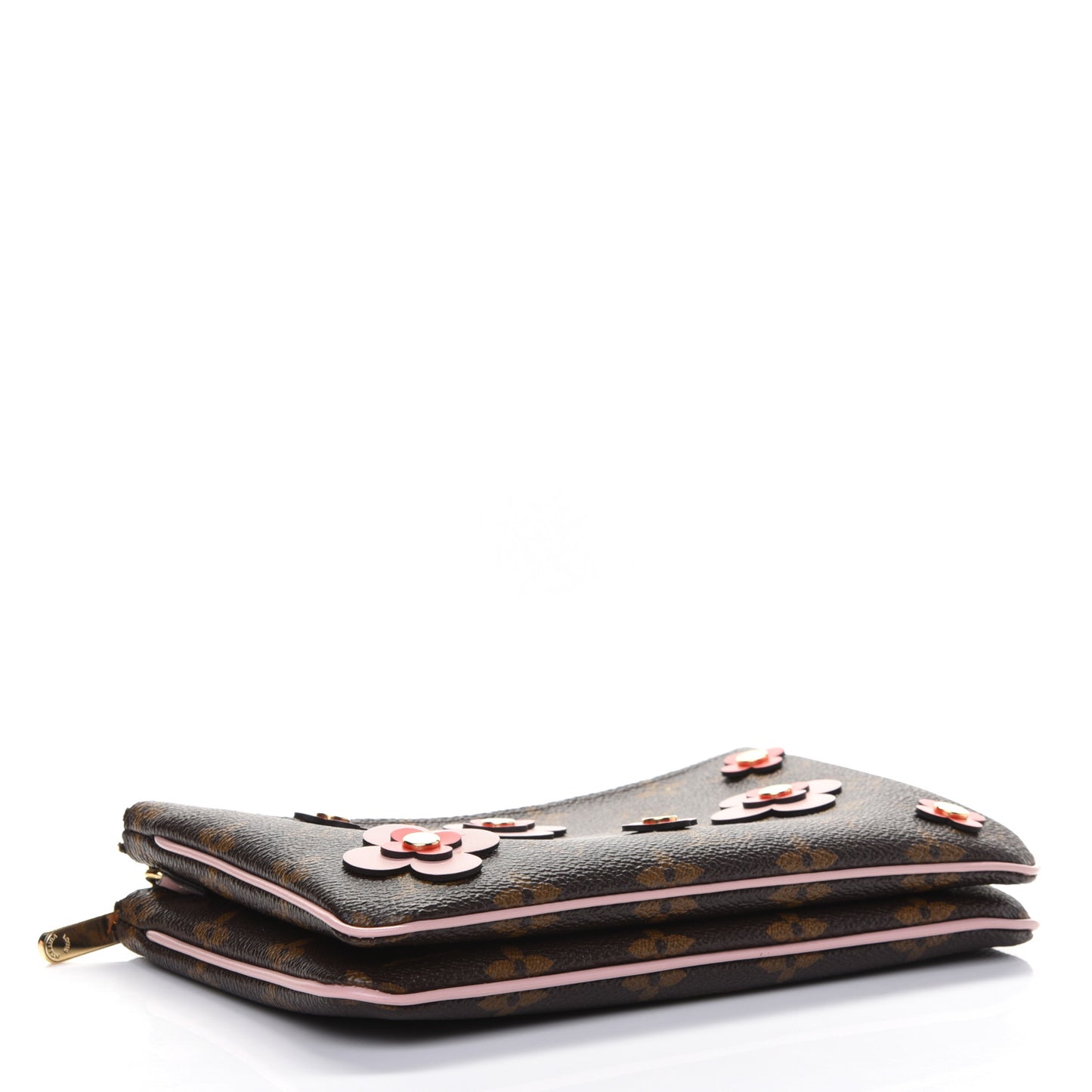 Monogram Blooming Flowers Double Zip Pochette
