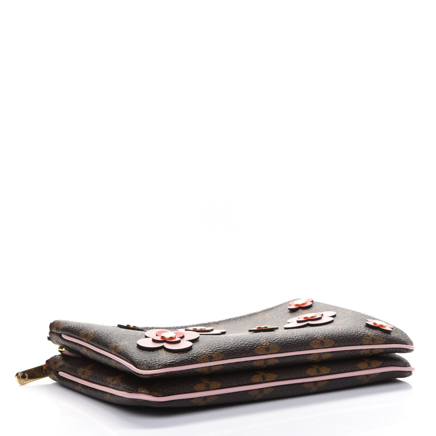 Louis Vuitton Monogram Blooming Flowers Double Zip Pochette 2 of 4