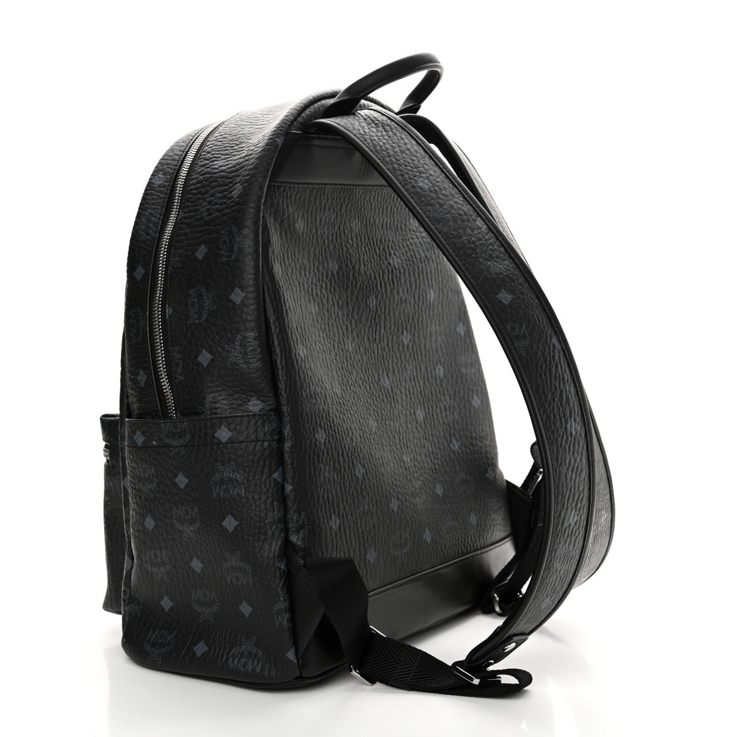 MCM Visetos Geo Graffiti Large Stark Backpack Black 3 of 10