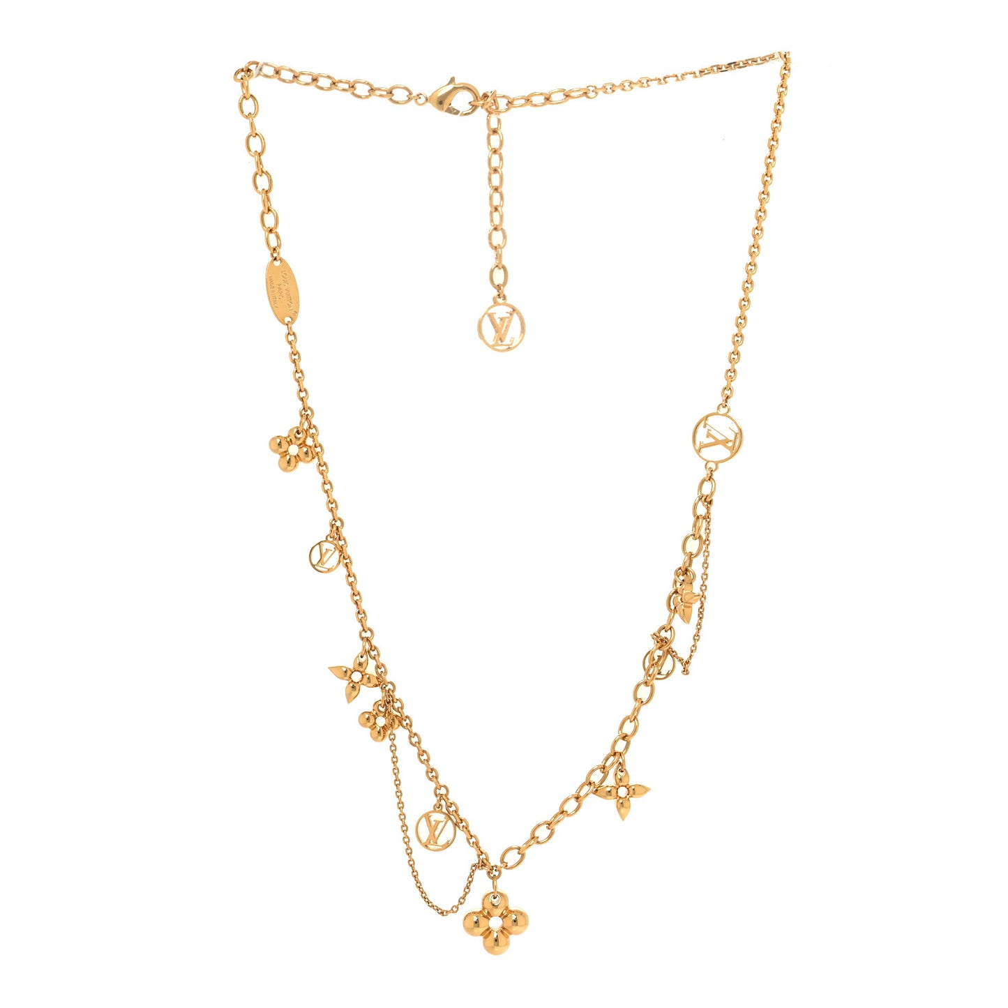 Metal Blooming Supple Necklace Gold