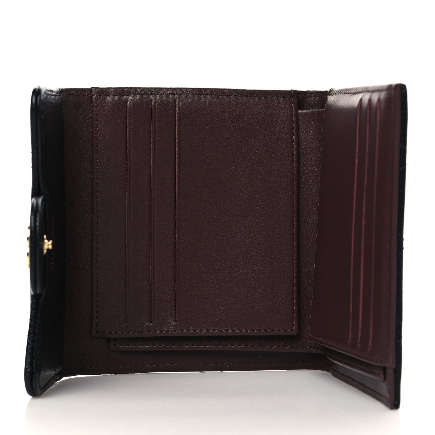 Chanel Caviar Quilted Compact Flap Wallet Black 5 of 9