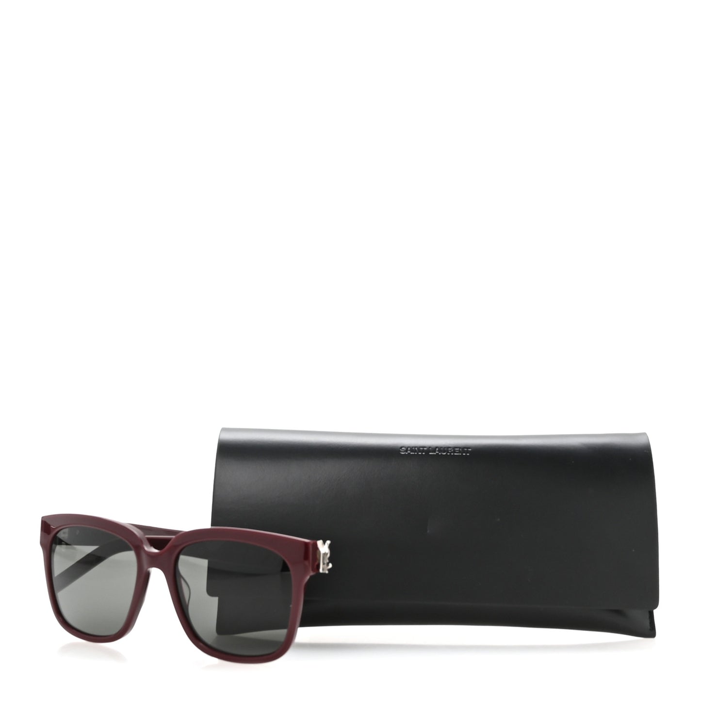 Acetate Square SL M40 Sunglasses Burgundy