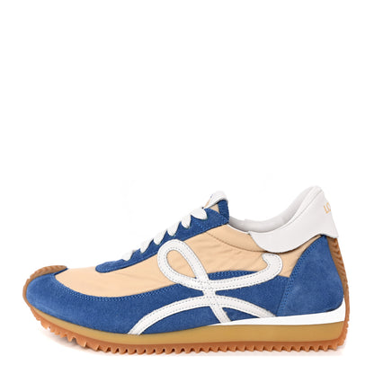 Loewe Nylon Suede Flow Runner Sneakers 39 Twill Light Denim 1 of 10