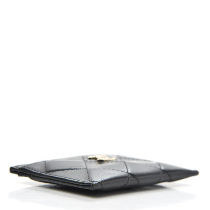 Chanel Lambskin Quilted Brilliant Card Holder Black 4 of 9