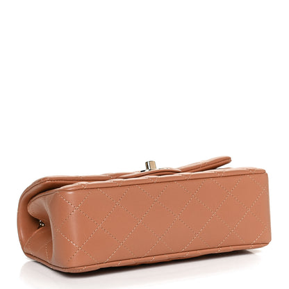 Chanel Lambskin Quilted Mini Rectangular Flap Brown 3 of 10