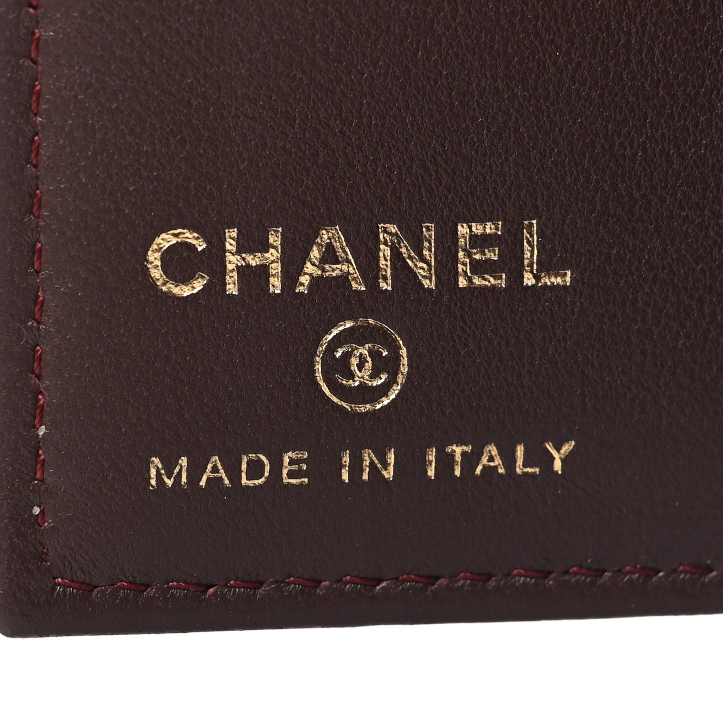 Lambskin Quilted Card Holder Wallet Black