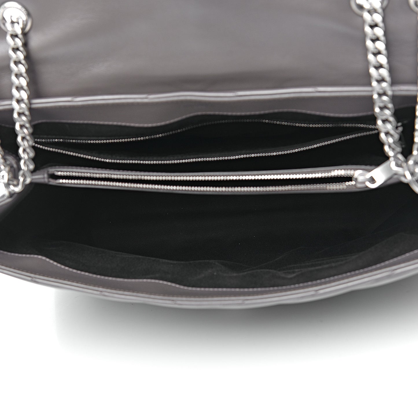 Calfskin Y Quilted Monogram Large Loulou Chain Satchel Earth
