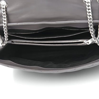 Saint Laurent Calfskin Y Quilted Monogram Large Loulou Chain Satchel Earth 5 of 10