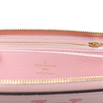 Louis Vuitton Empreinte Monogram Giant By The Pool Zippy Wallet Bouton De Rose 6 of 8