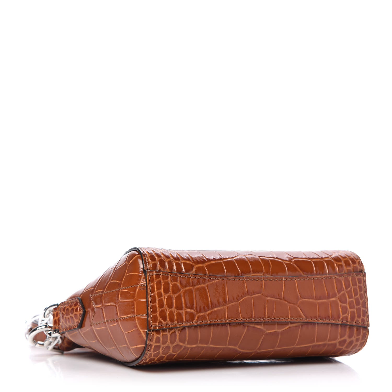 Givenchy Calfskin Crocodile Embossed Nano Antigona Tan 4 of 9