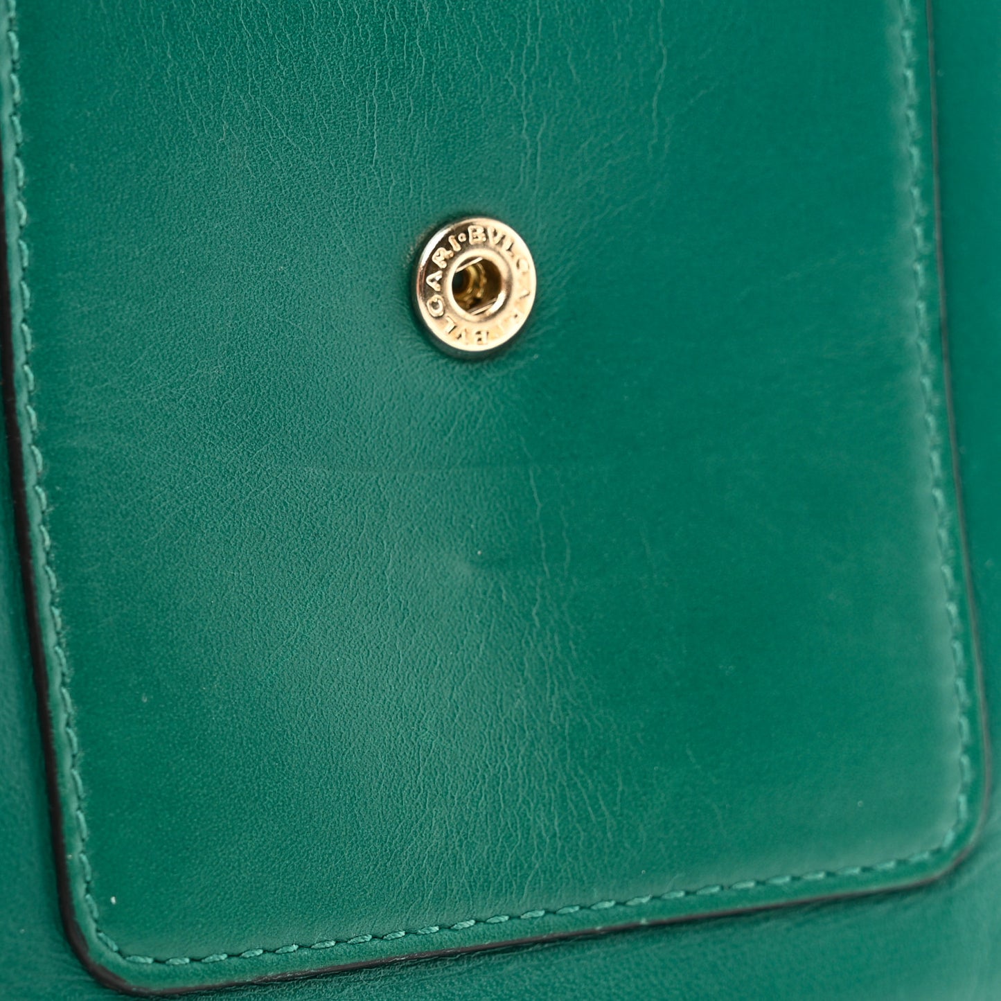 Calfskin Serpenti Forever Wallet Emerald Green