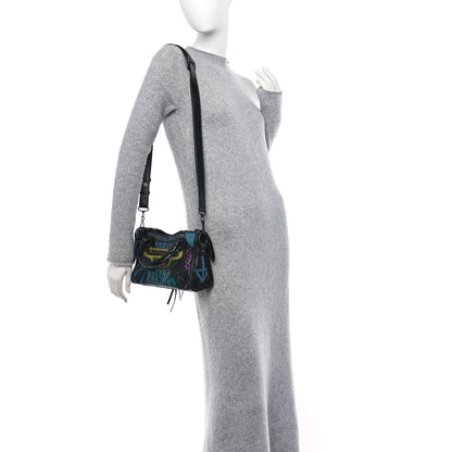 Balenciaga Agneau Arena Graffiti All Over Classic Hardware Mini City Black Multicolor 2 of 10