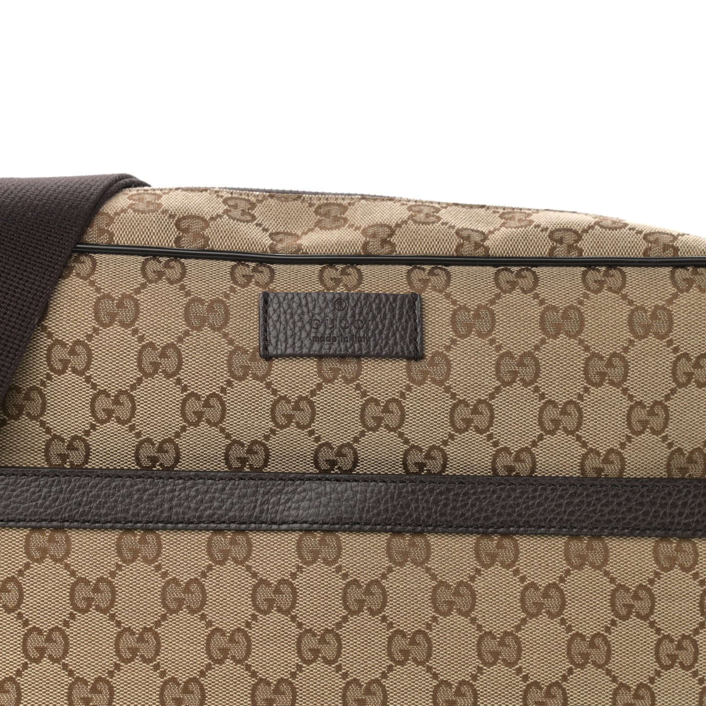 Monogram Dollar Calfskin Large Camera Case Beige Ebony Testa di Moro Marrone Scuro