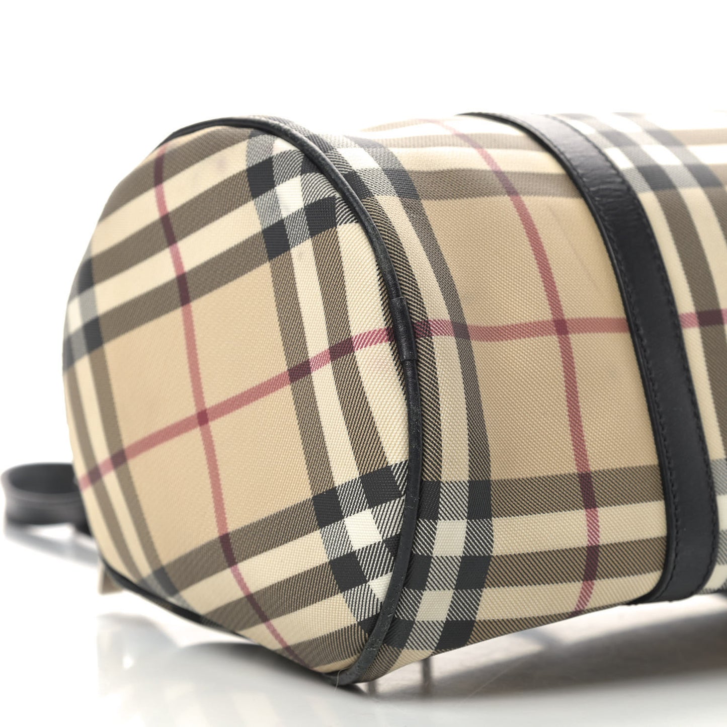 House Check Barrel Bag Black