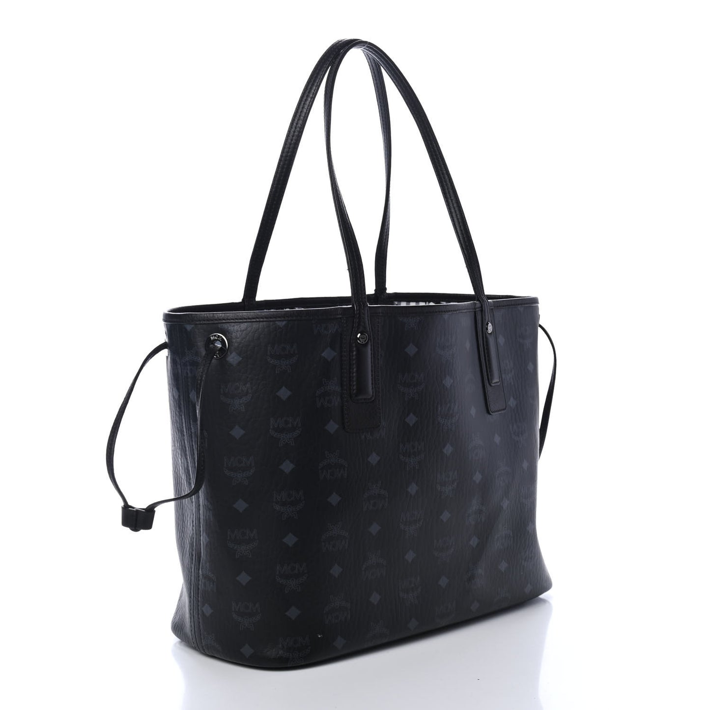 Visetos Medium Liz Reversible Shopper Tote Black