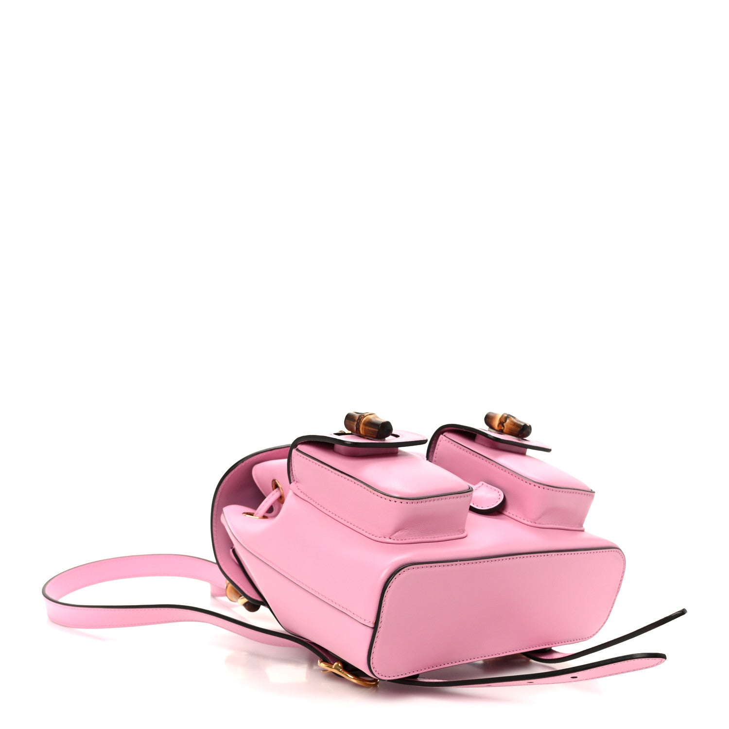 Gucci Calfskin Bamboo Backpack Glossy Pink 4 of 11