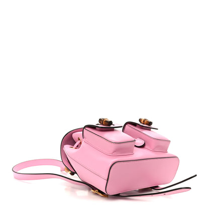 Gucci Calfskin Bamboo Backpack Glossy Pink 4 of 11