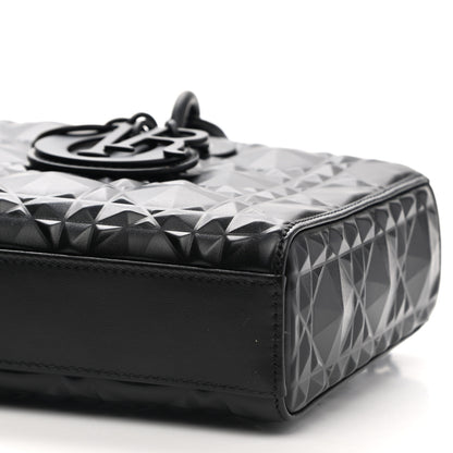 Christian Dior Calfskin Cannage Diamond Medium Lady D-Joy Black 9 of 10