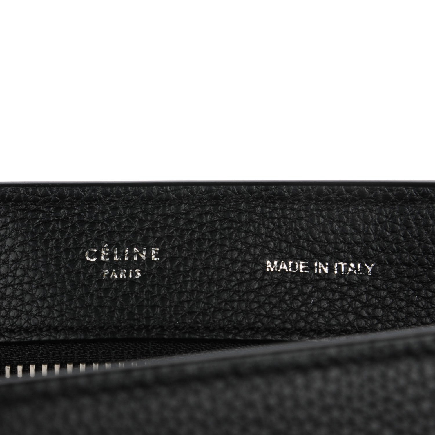 Celine Drummed Calfskin Suede Medium Trapeze Black 6 of 7