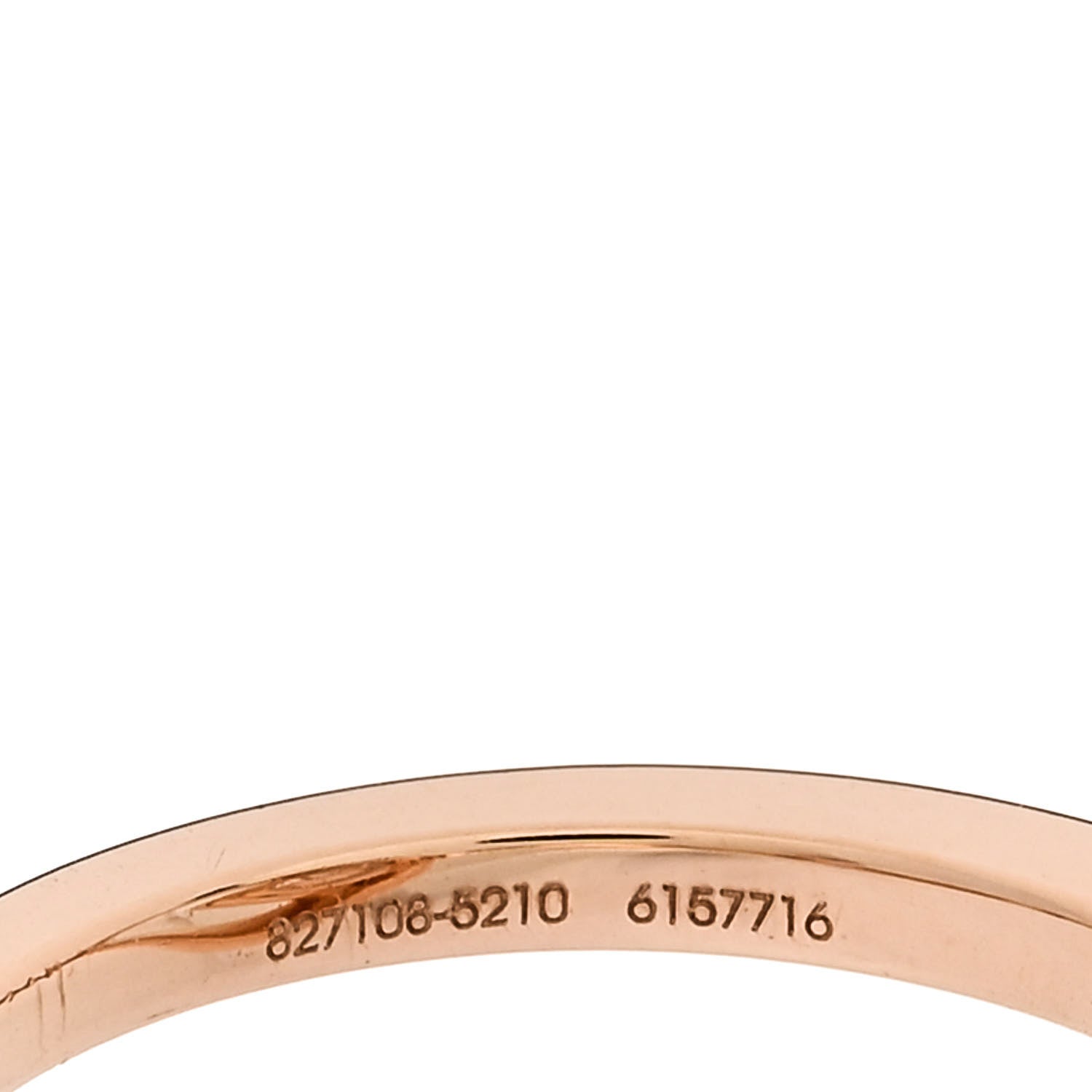 Chopard 18K Rose Gold Diamond Happy Diamond Ring 54 7 5 of 5